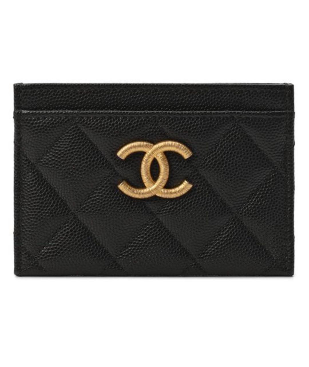 CHANEL Черный кожаный кардхолдер, фото 5
