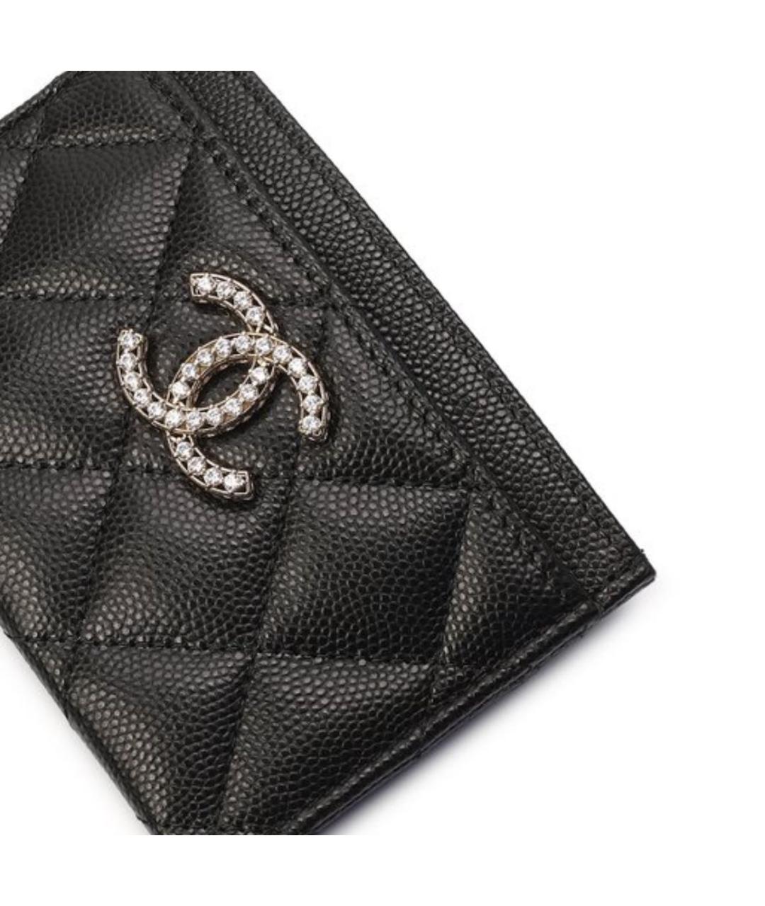 CHANEL Черный кожаный кардхолдер, фото 4