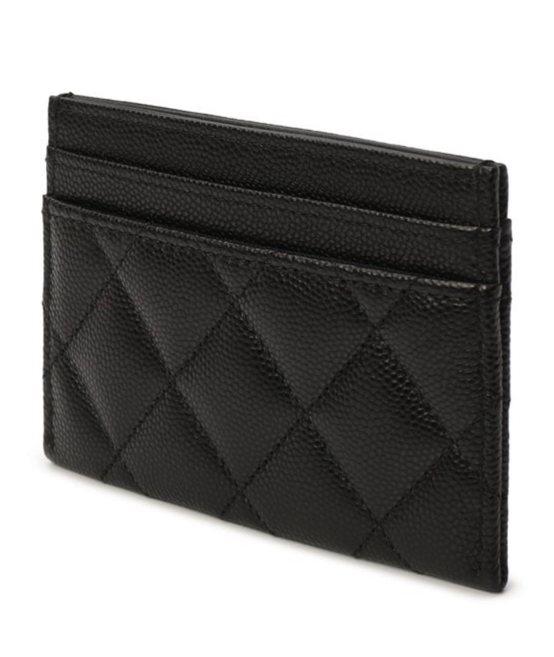 CHANEL Черный кожаный кардхолдер, фото 2