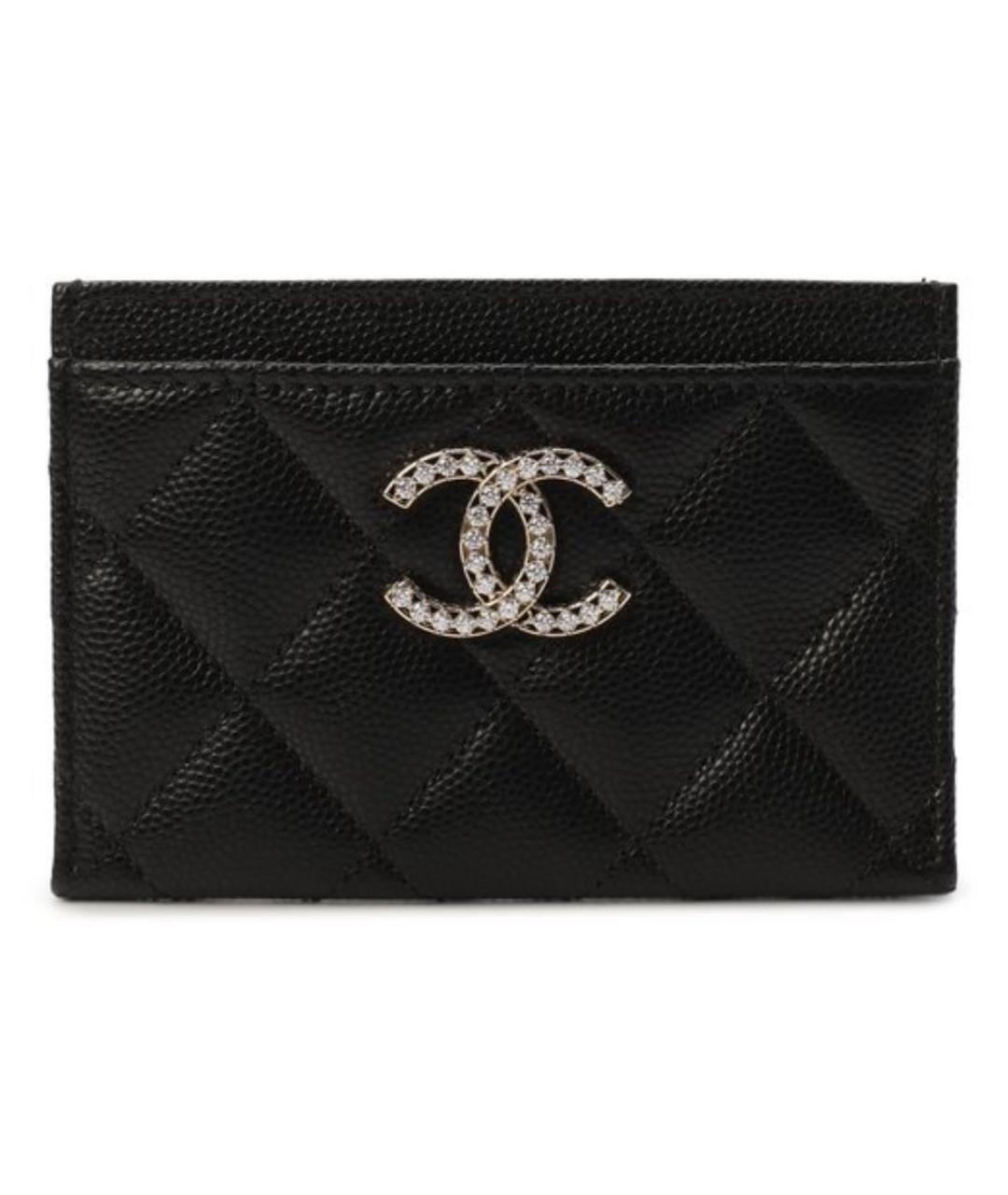 CHANEL Черный кожаный кардхолдер, фото 5