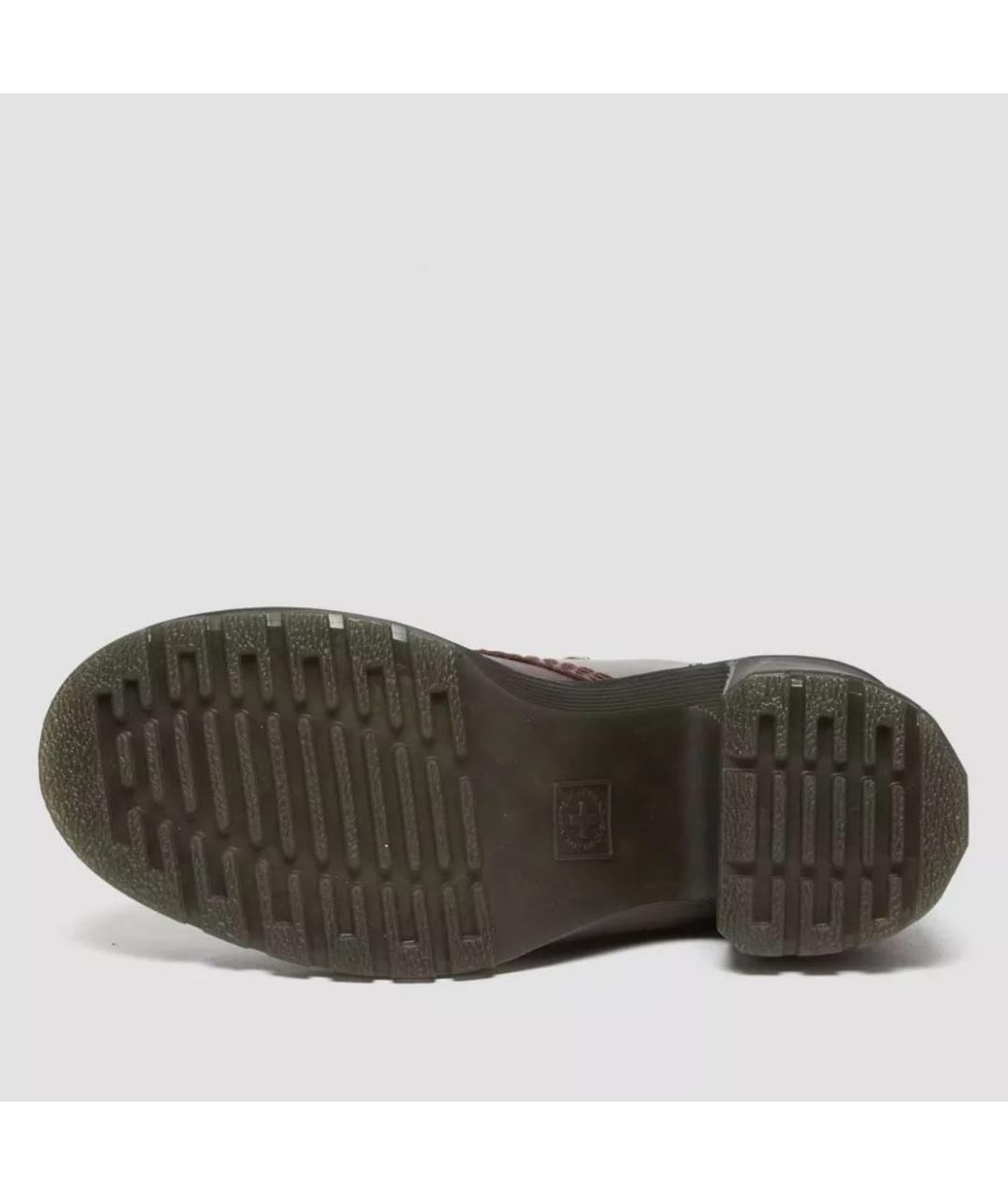 DR. MARTENS Бордовые кожаные ботинки, фото 4