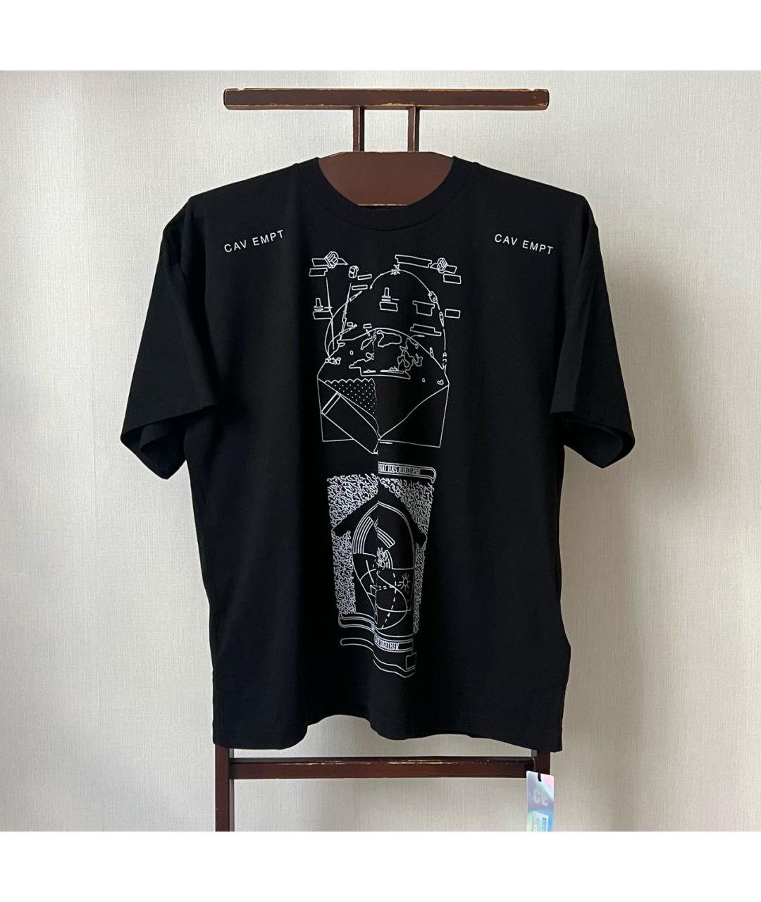 CAV EMPT Черная хлопковая футболка, фото 4