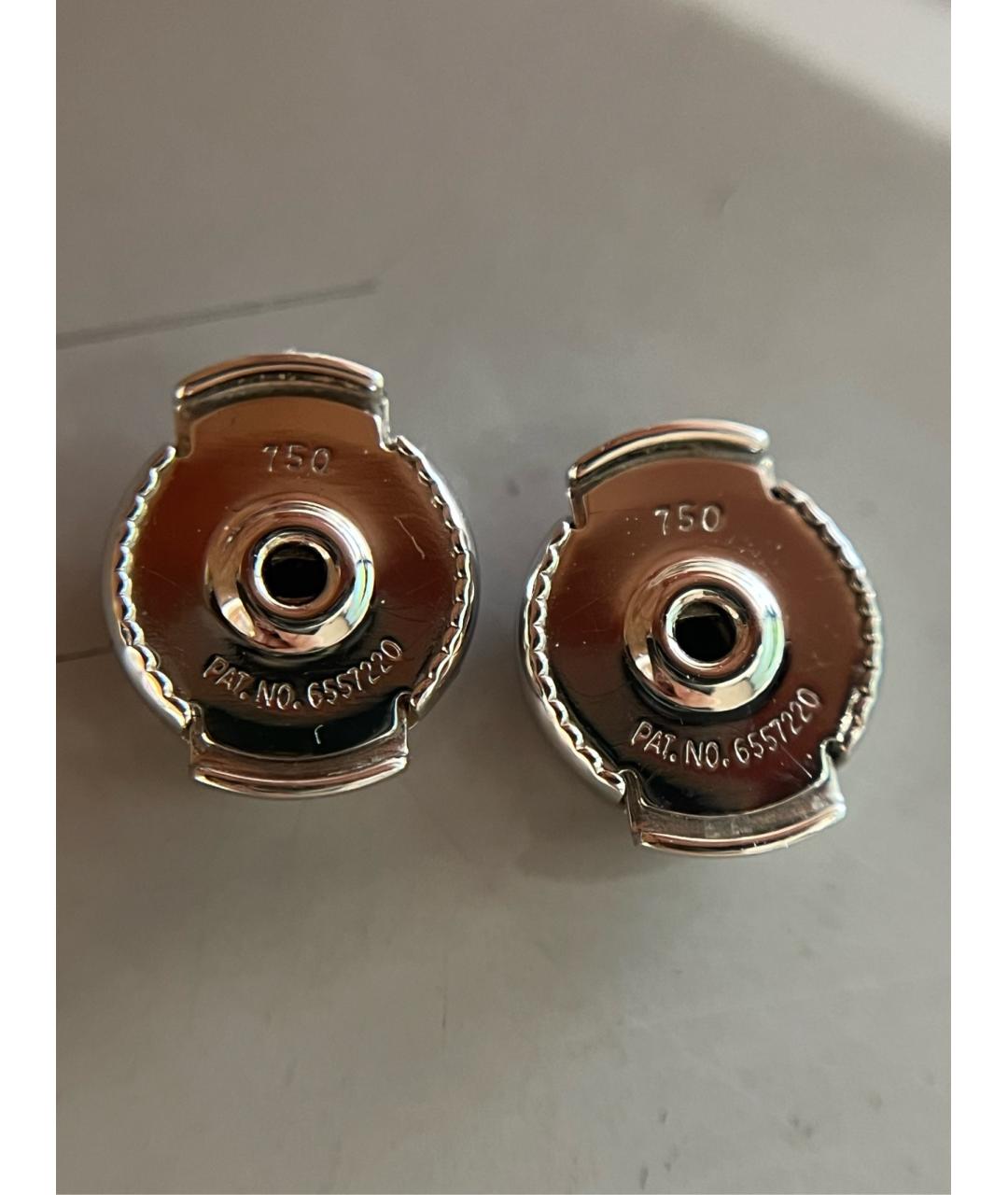 HERMES Серебряные серьги из белого золота, фото 4