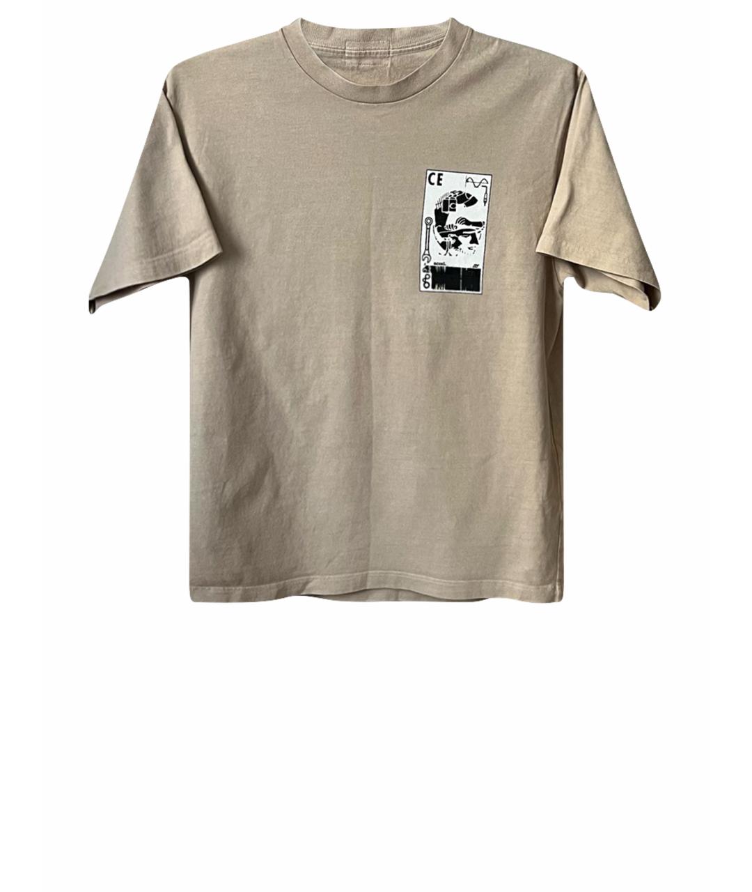 CAV EMPT Бежевая хлопковая футболка, фото 1