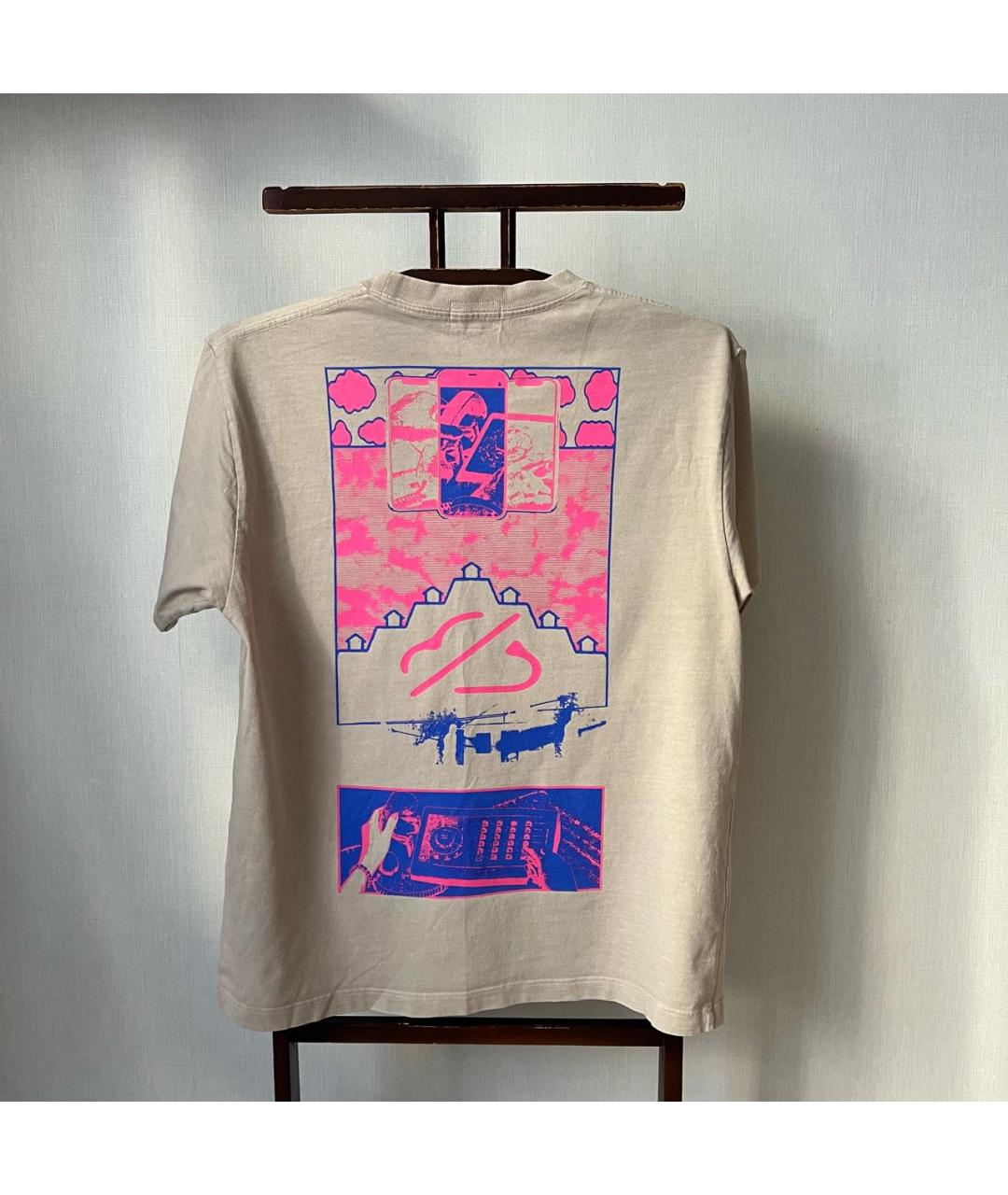 CAV EMPT Бежевая хлопковая футболка, фото 2
