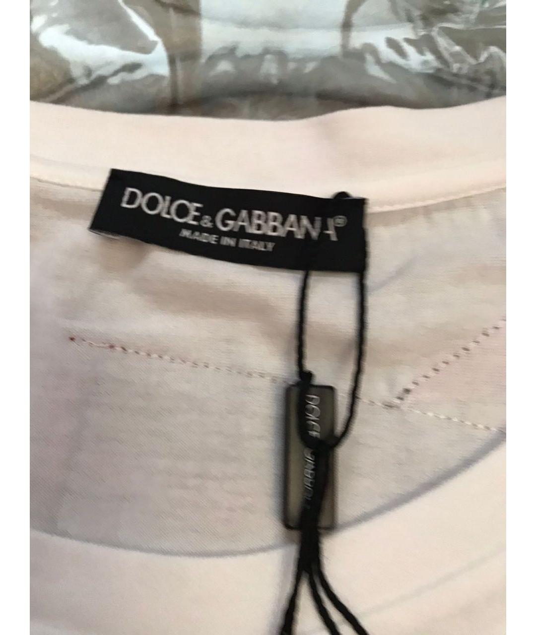 DOLCE&GABBANA Белая хлопковая майка, фото 3