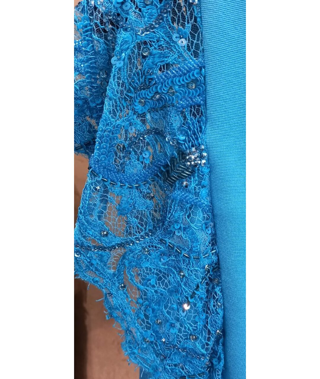 EMILIO PUCCI Голубое вискозное коктейльное платье, фото 4