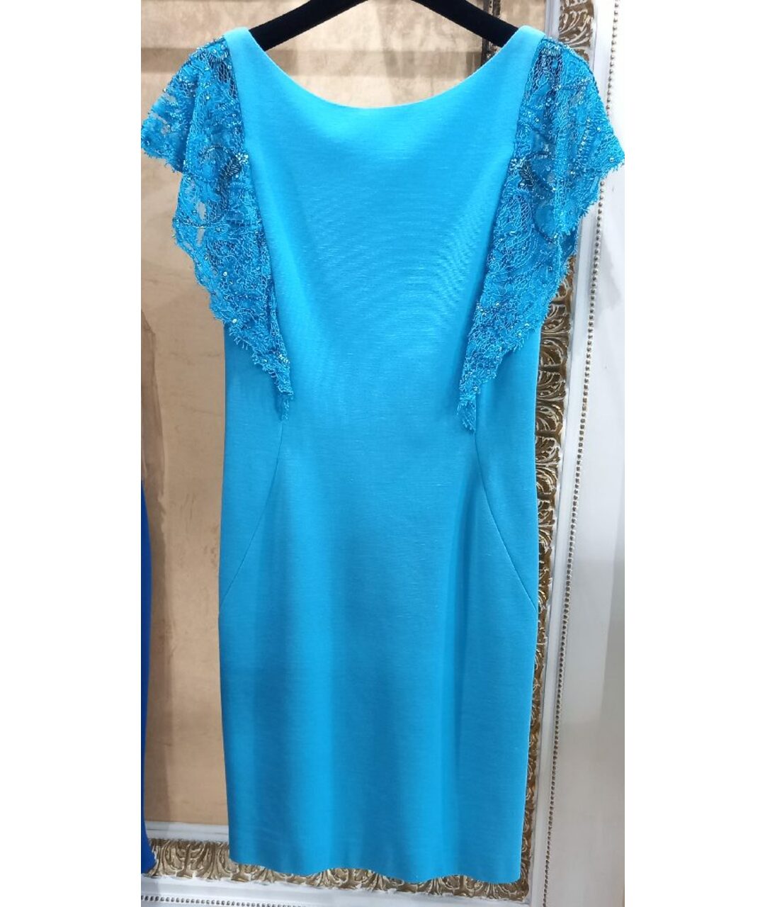 EMILIO PUCCI Голубое вискозное коктейльное платье, фото 6