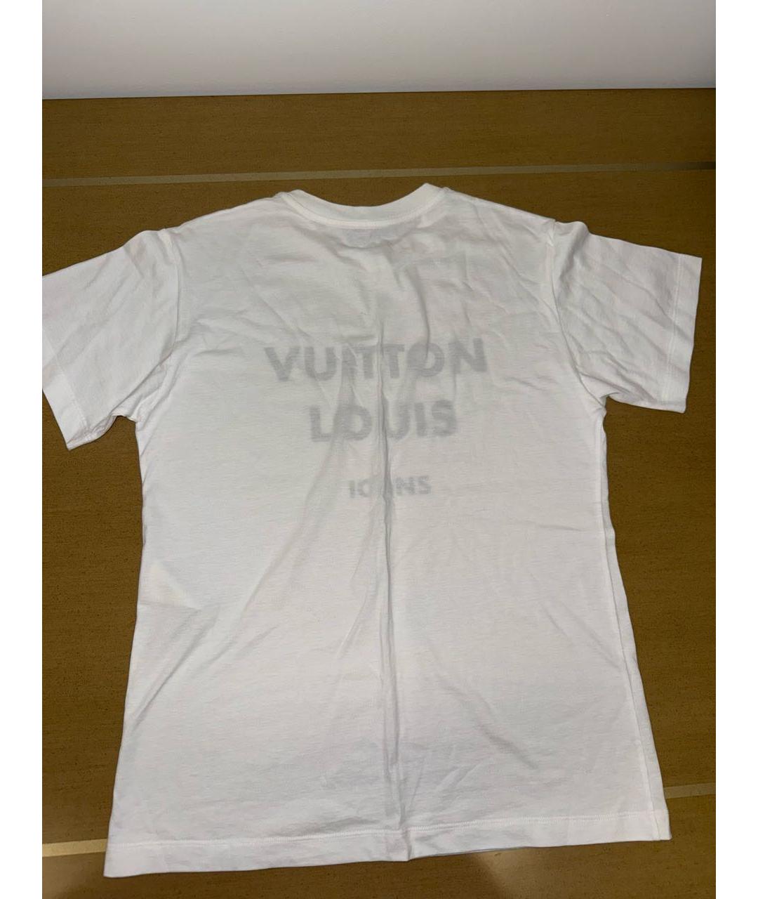 LOUIS VUITTON Белая хлопковая футболка, фото 2