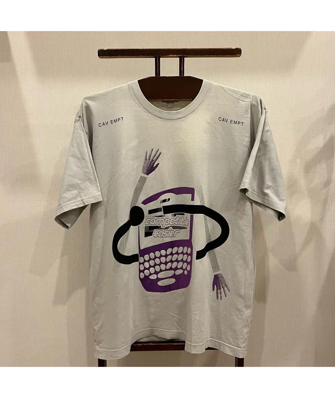 CAV EMPT Серебряная хлопковая футболка, фото 5