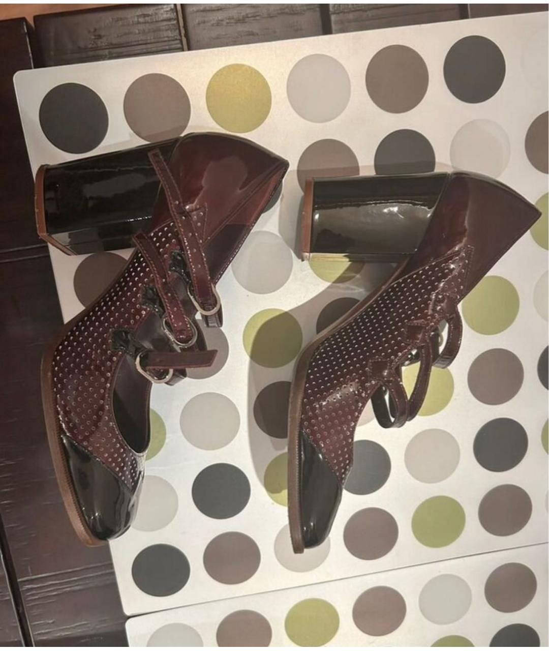 CHANEL Красные туфли из лакированной кожи, фото 3