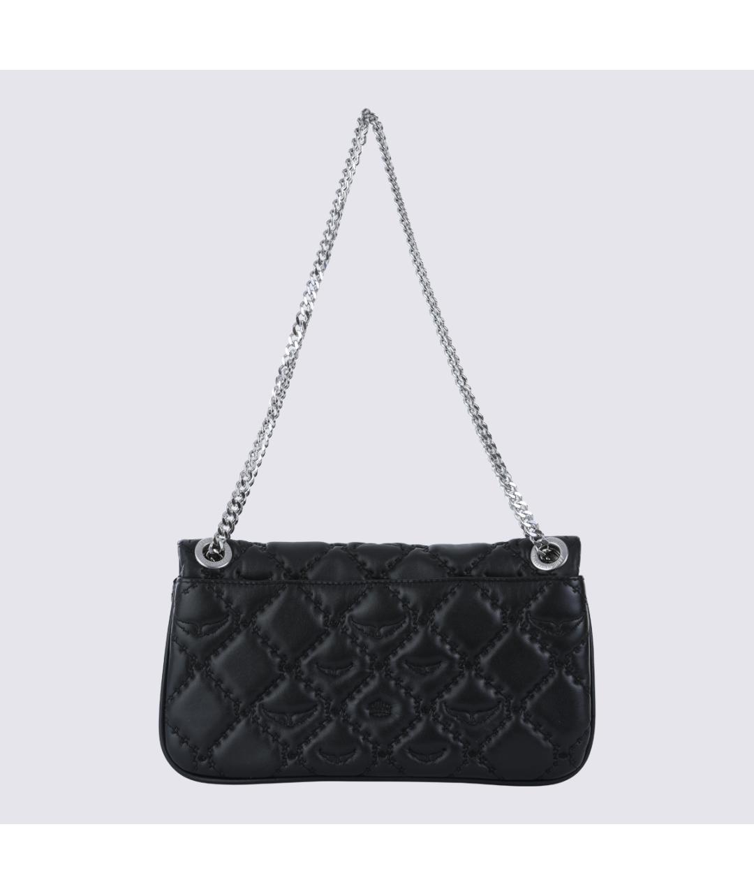 ZADIG & VOLTAIRE Черная кожаная сумка тоут, фото 3