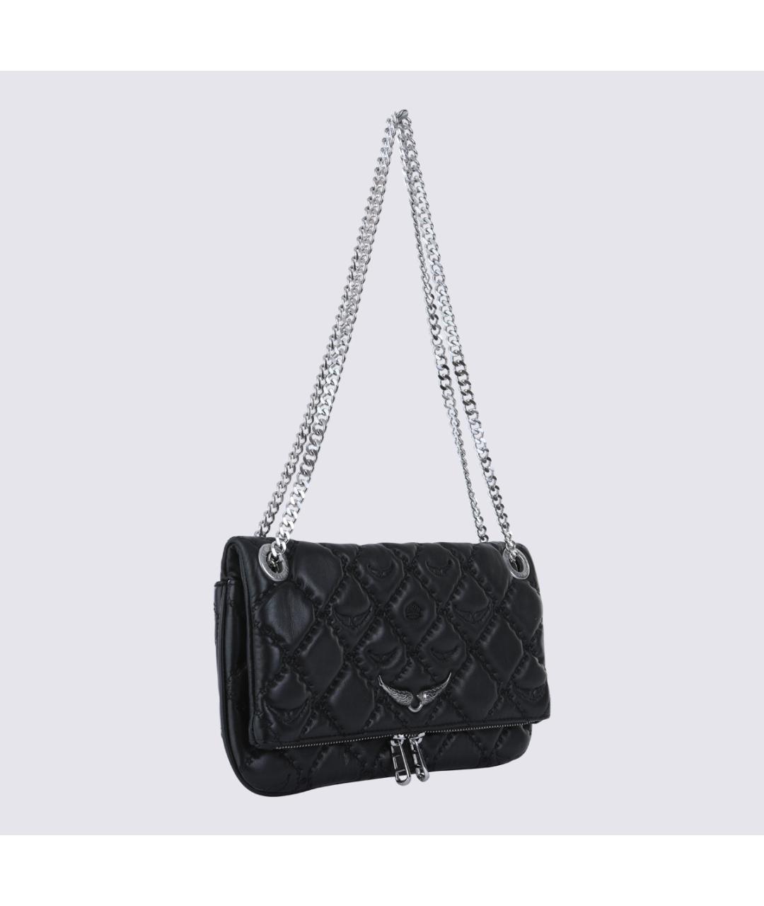 ZADIG & VOLTAIRE Черная кожаная сумка тоут, фото 2