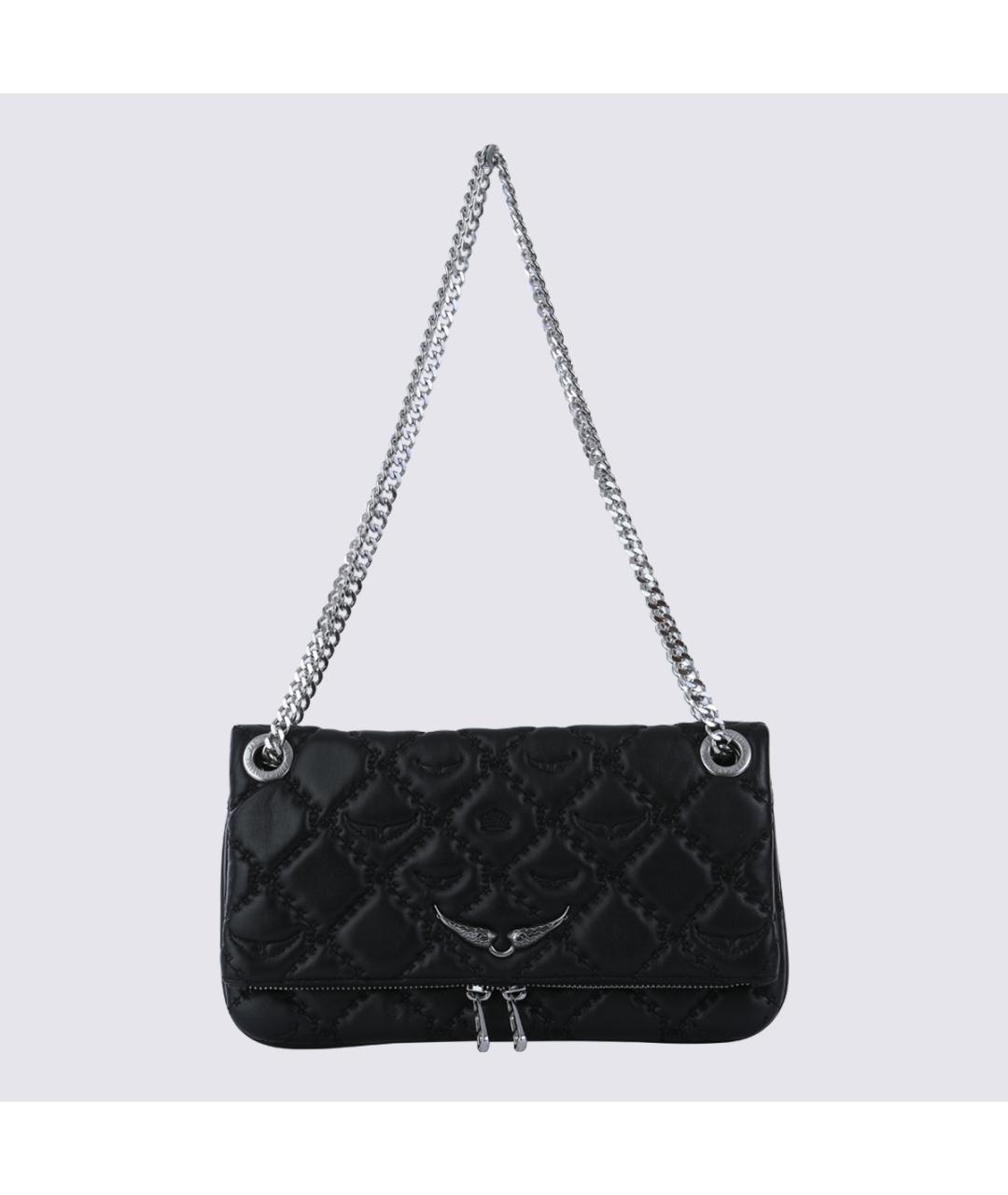 ZADIG & VOLTAIRE Черная кожаная сумка тоут, фото 5
