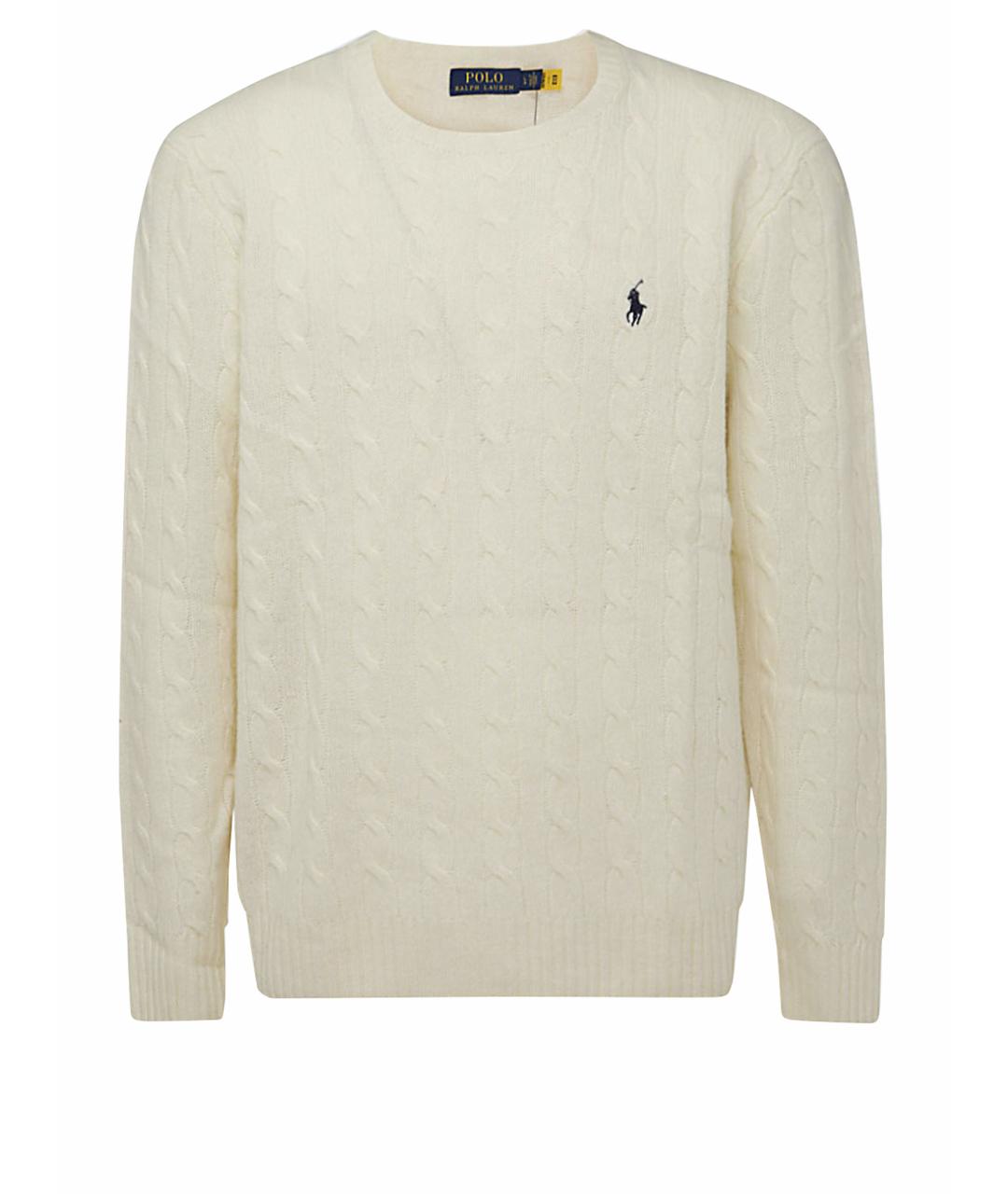 POLO RALPH LAUREN Белый шерстяной джемпер / свитер, фото 3