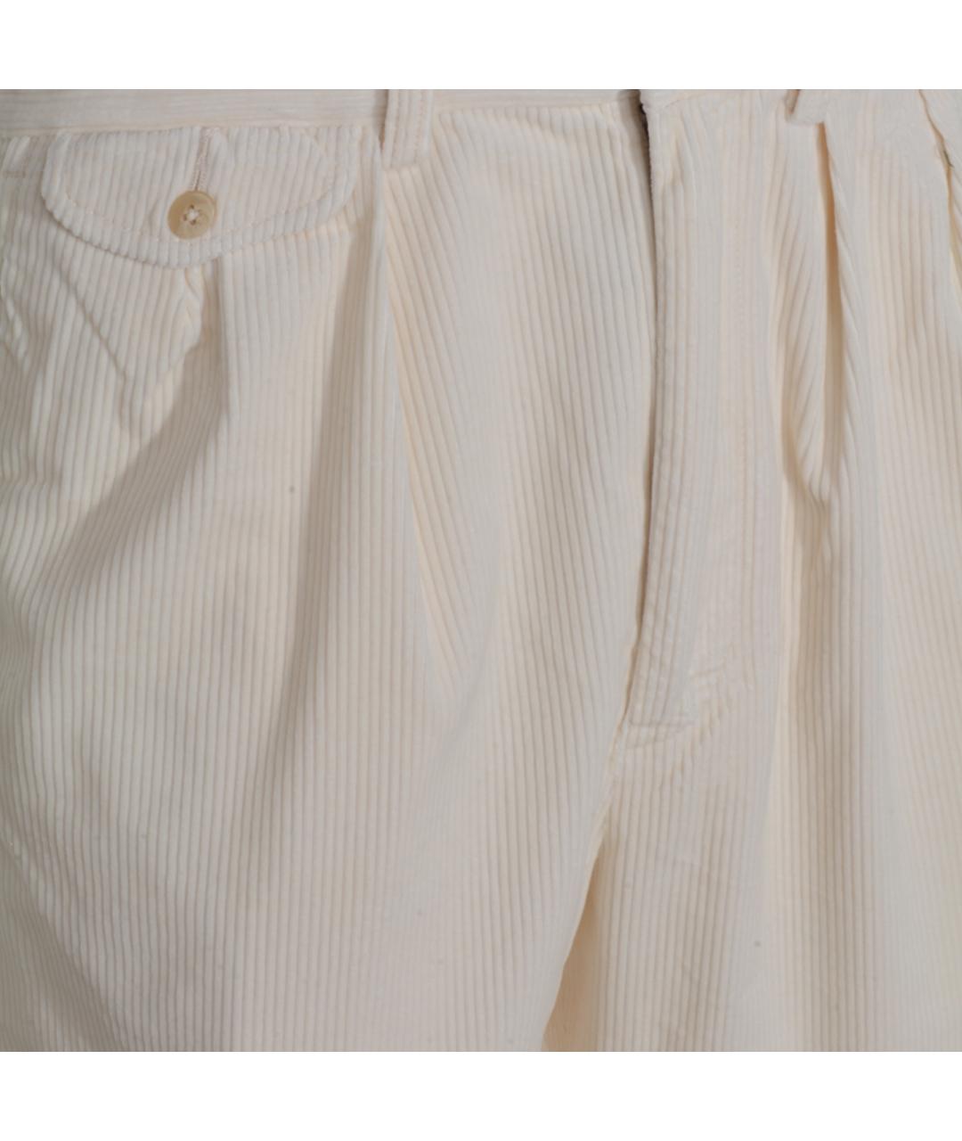 POLO RALPH LAUREN Белые хлопковые повседневные брюки, фото 3