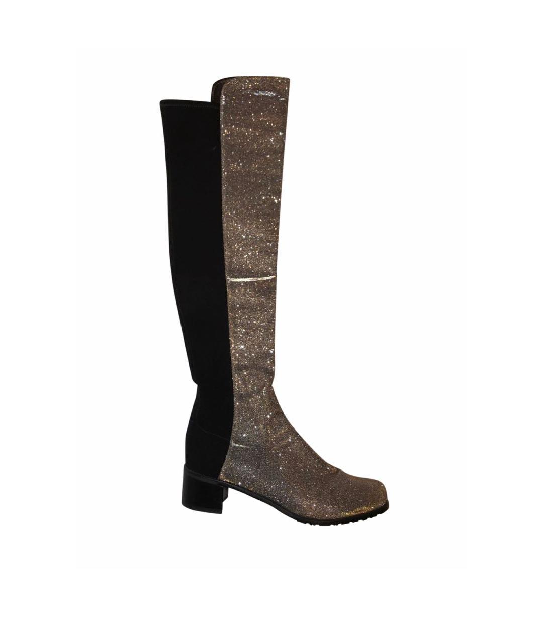 STUART WEITZMAN Черные ботфорты, фото 5