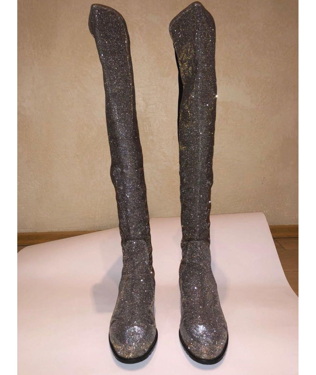 STUART WEITZMAN Черные ботфорты, фото 2