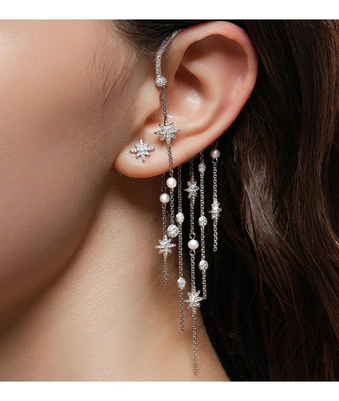 APM Monaco Серебряные серебряные клипсы, фото 2