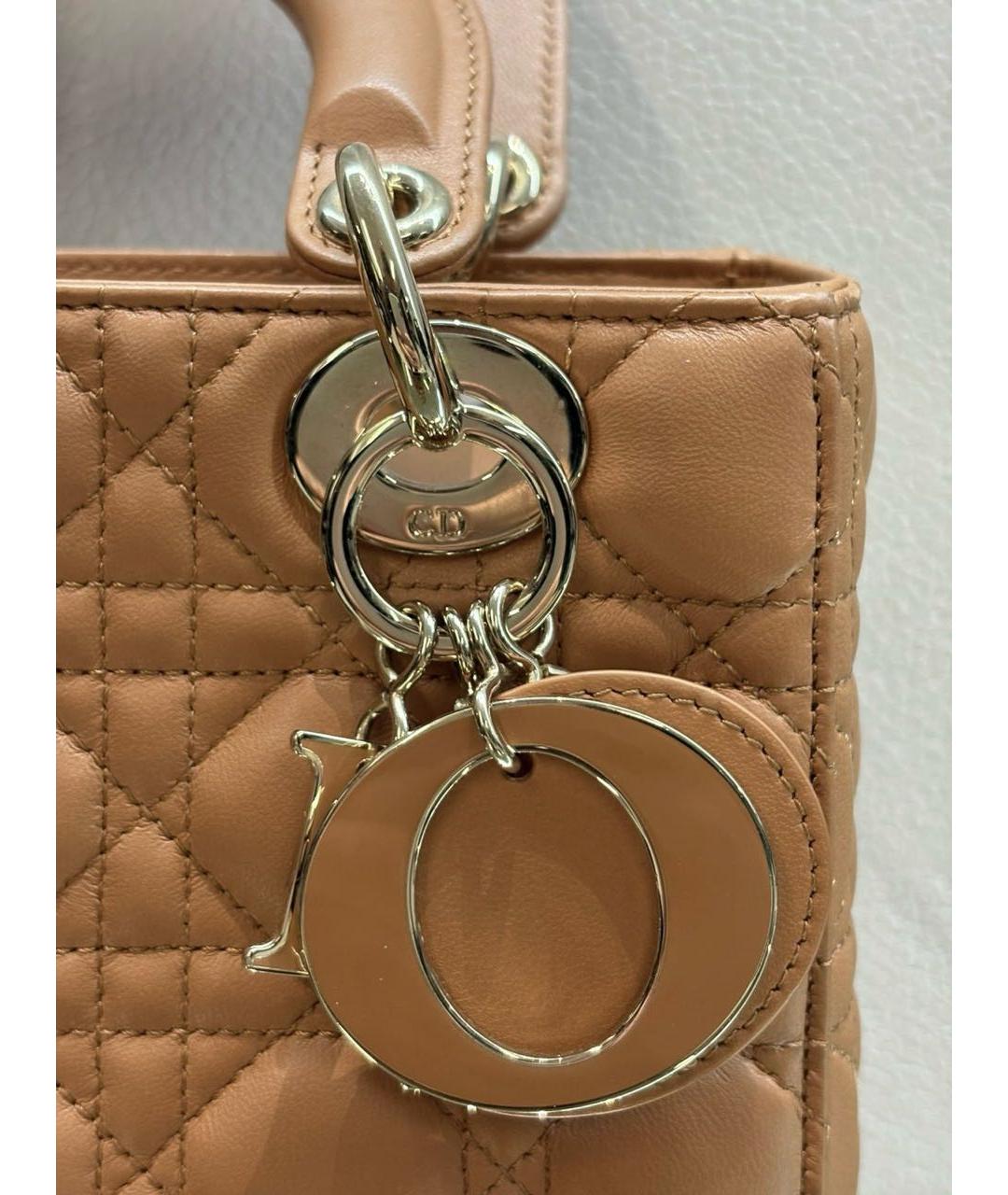 CHRISTIAN DIOR Кожаная сумка с короткими ручками, фото 5