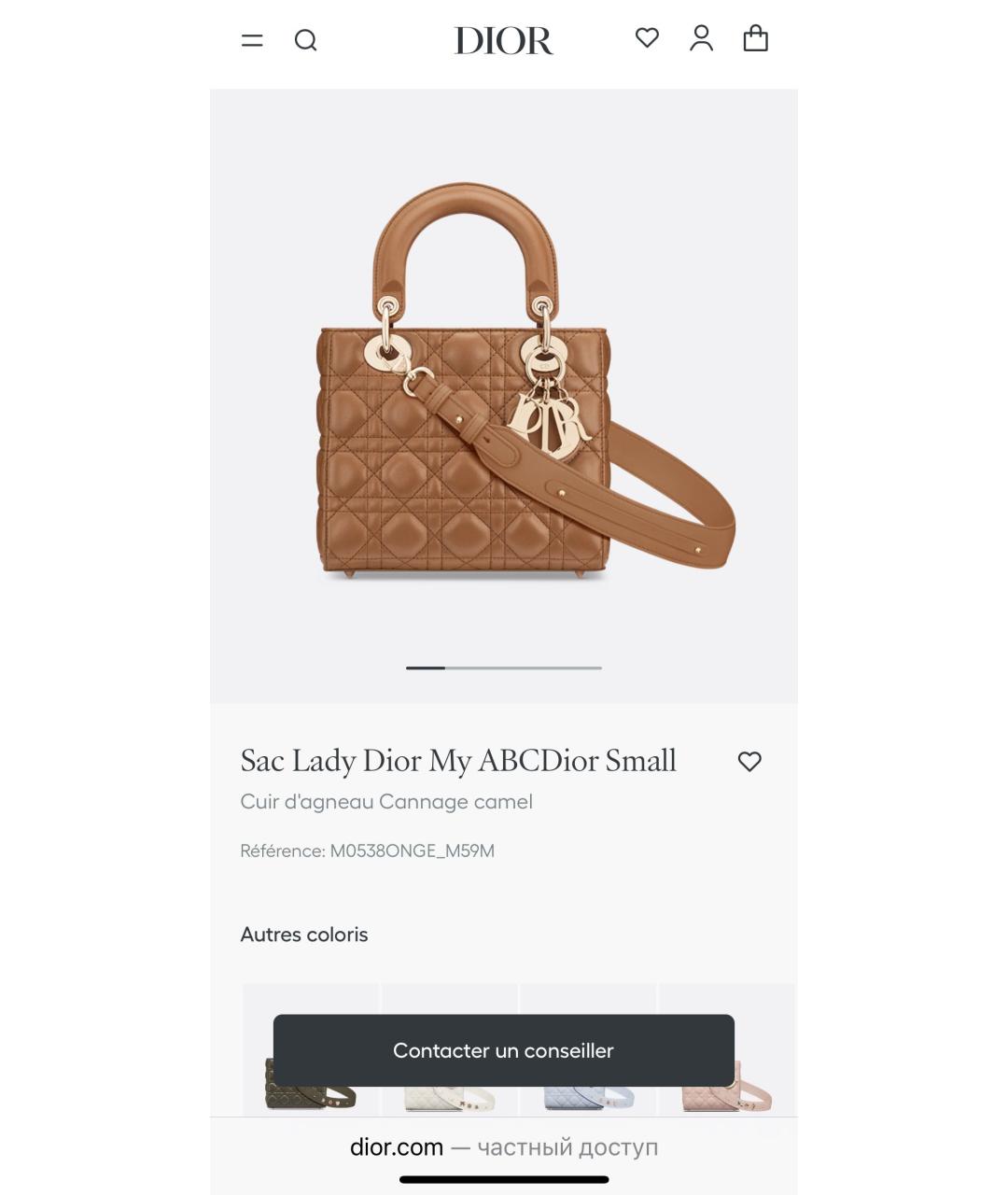 CHRISTIAN DIOR Кожаная сумка с короткими ручками, фото 8