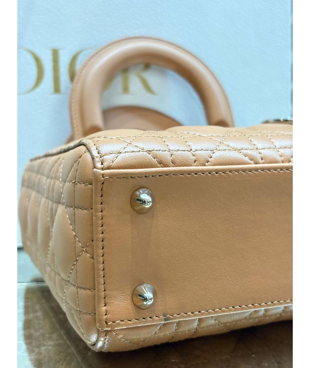 CHRISTIAN DIOR Кожаная сумка с короткими ручками, фото 7