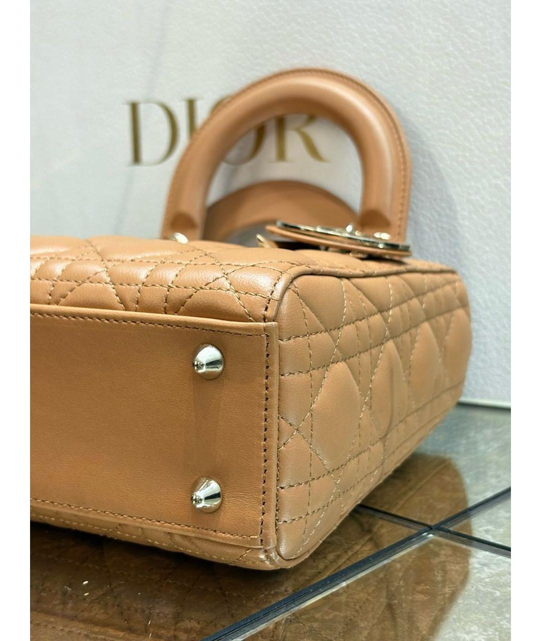 CHRISTIAN DIOR Кожаная сумка с короткими ручками, фото 6