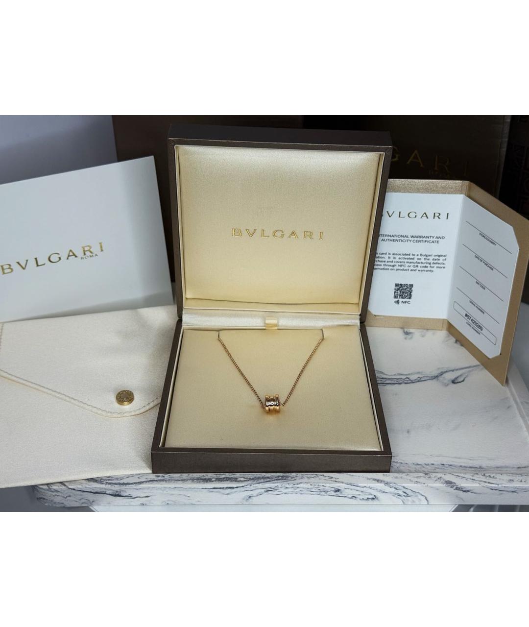 BVLGARI Розовая подвеска из розового золота, фото 6