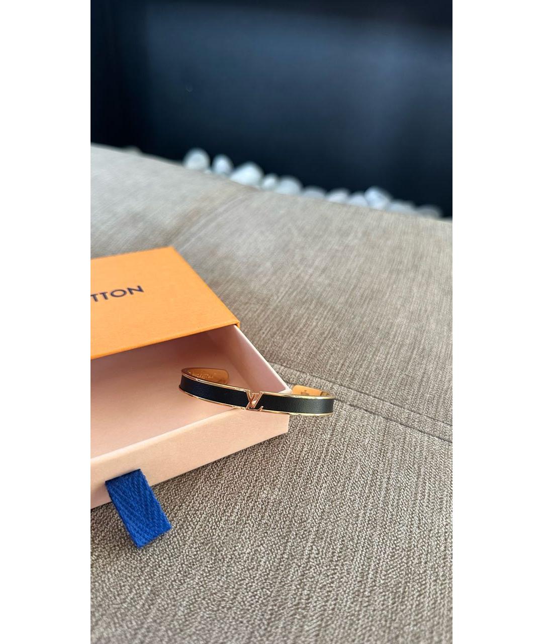 LOUIS VUITTON Золотой металлический браслет, фото 7