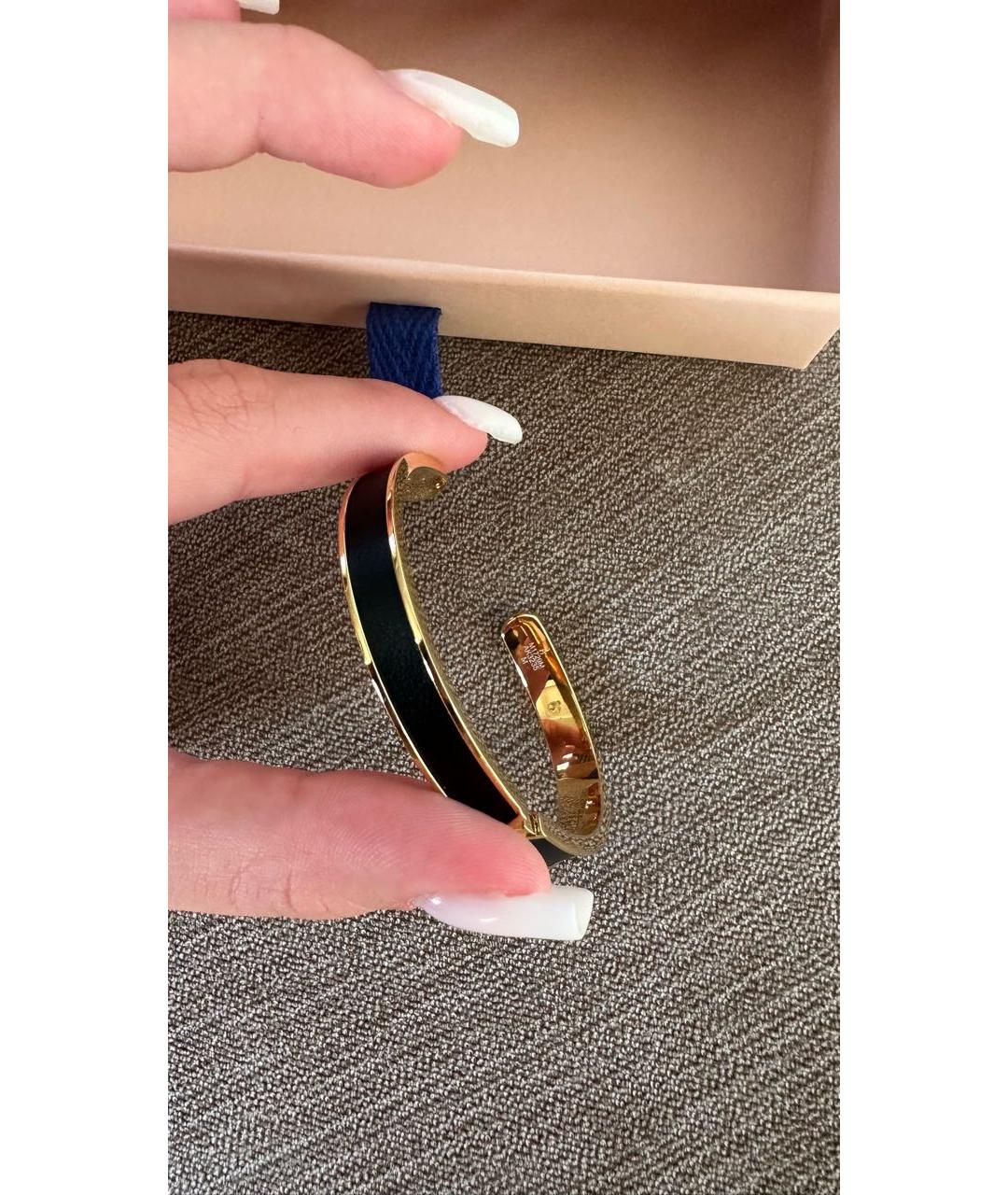 LOUIS VUITTON Золотой металлический браслет, фото 5