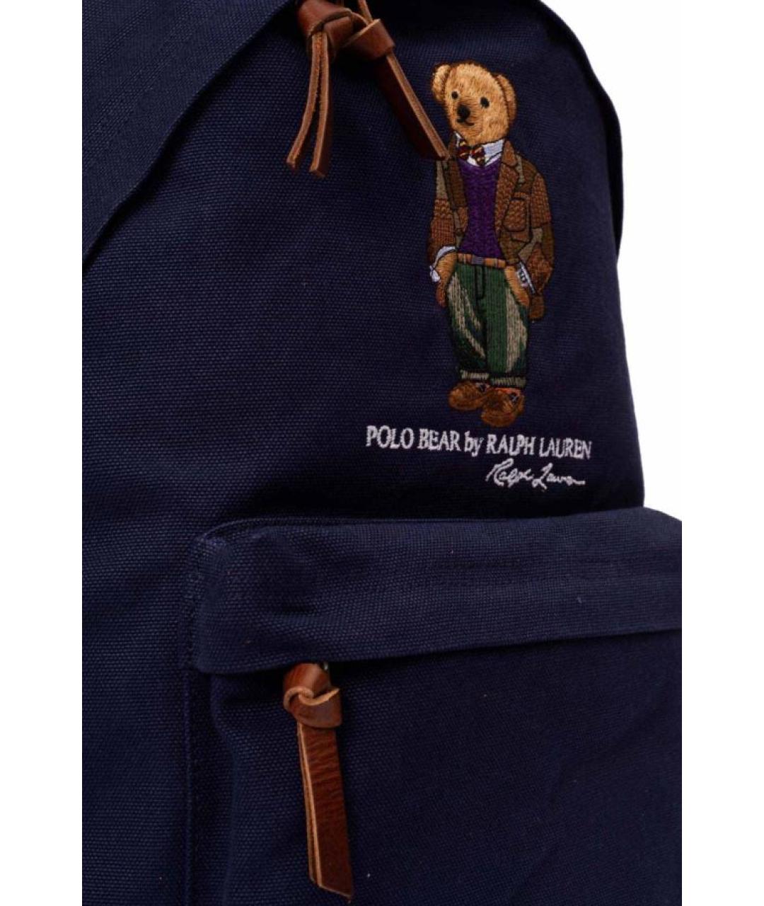 POLO RALPH LAUREN Синий хлопковый рюкзак, фото 3