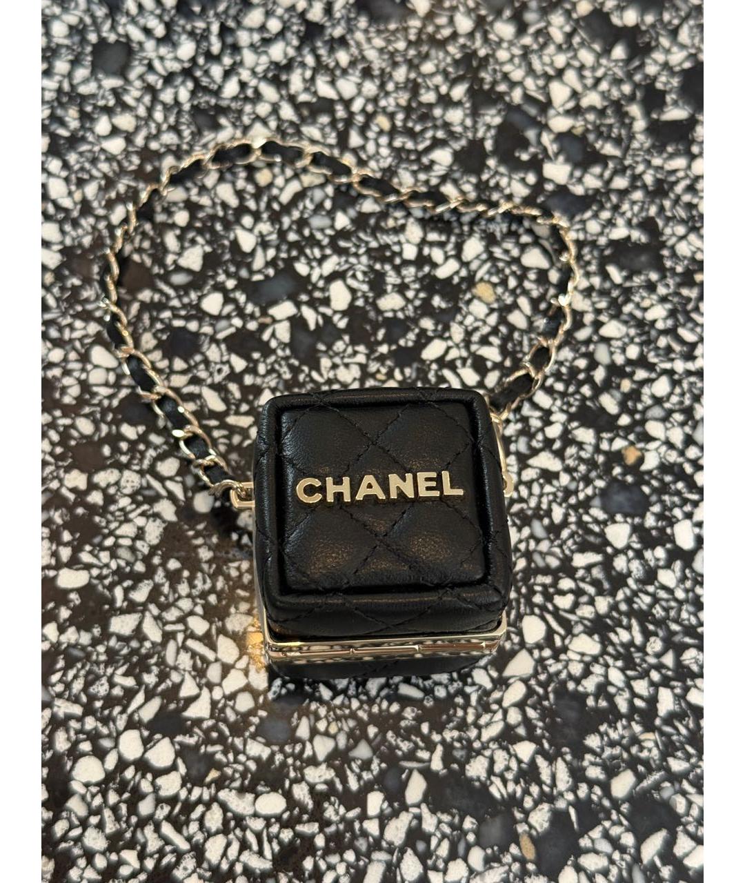 CHANEL Черный брелок, фото 4