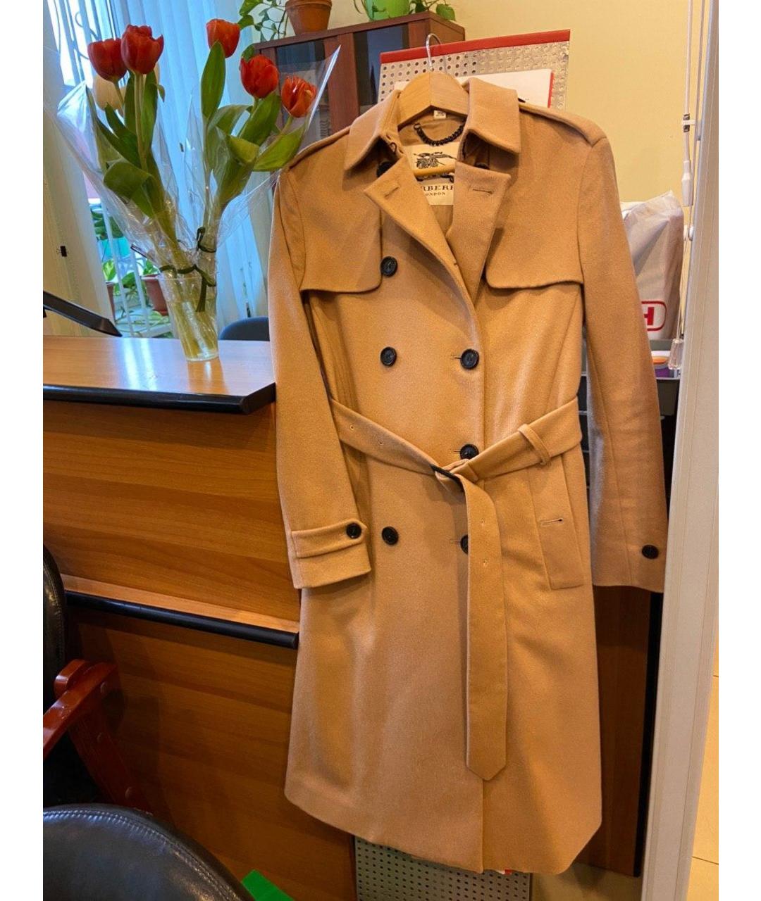 BURBERRY Бежевое кашемировое пальто, фото 3
