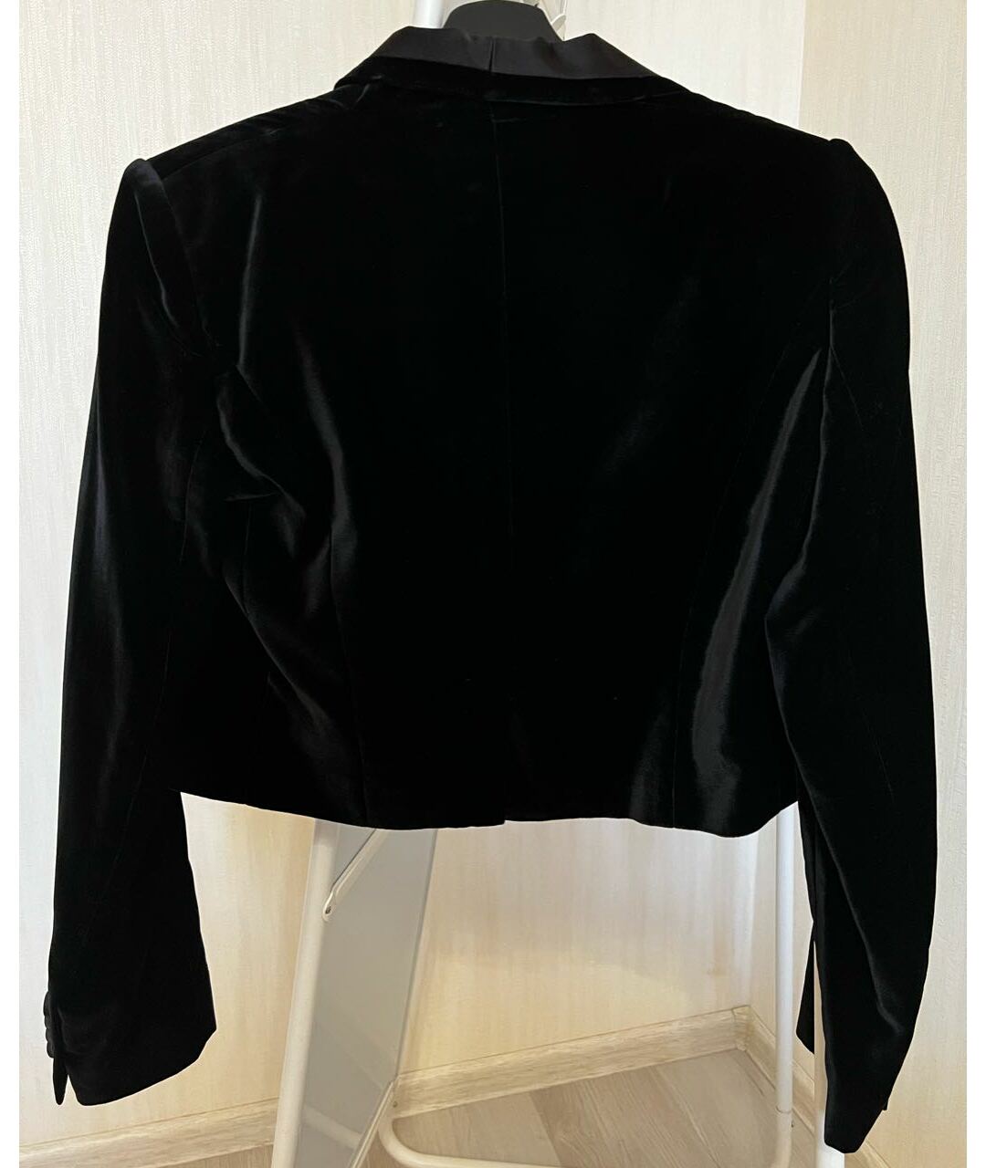 DOLCE&GABBANA Черный бархатный жакет/пиджак, фото 2