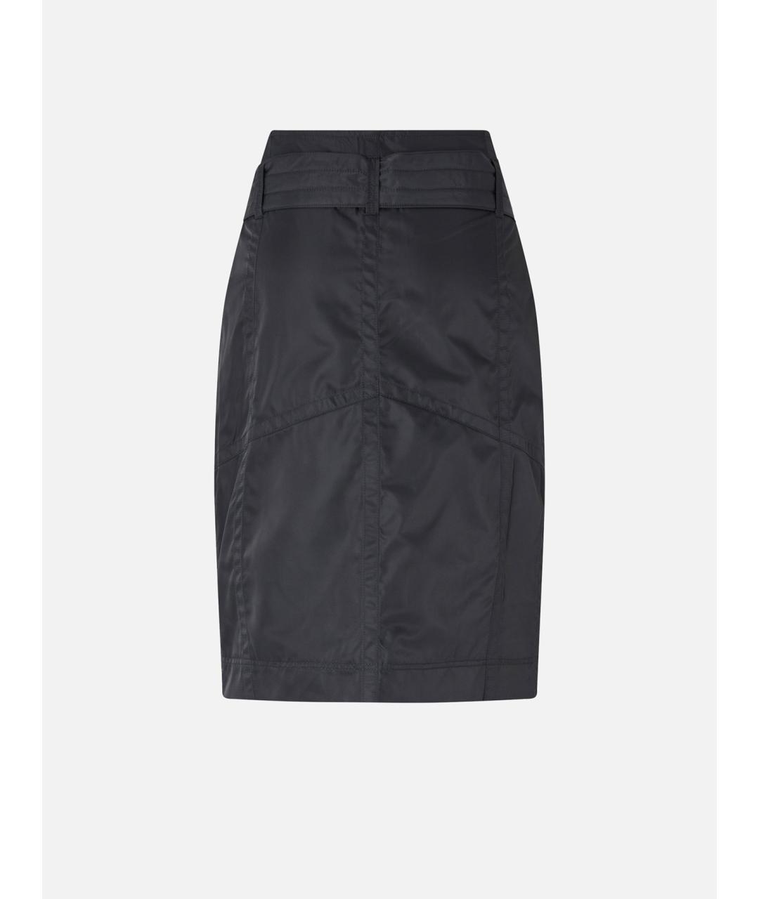 PINKO Серая полиэстеровая юбка миди, фото 2