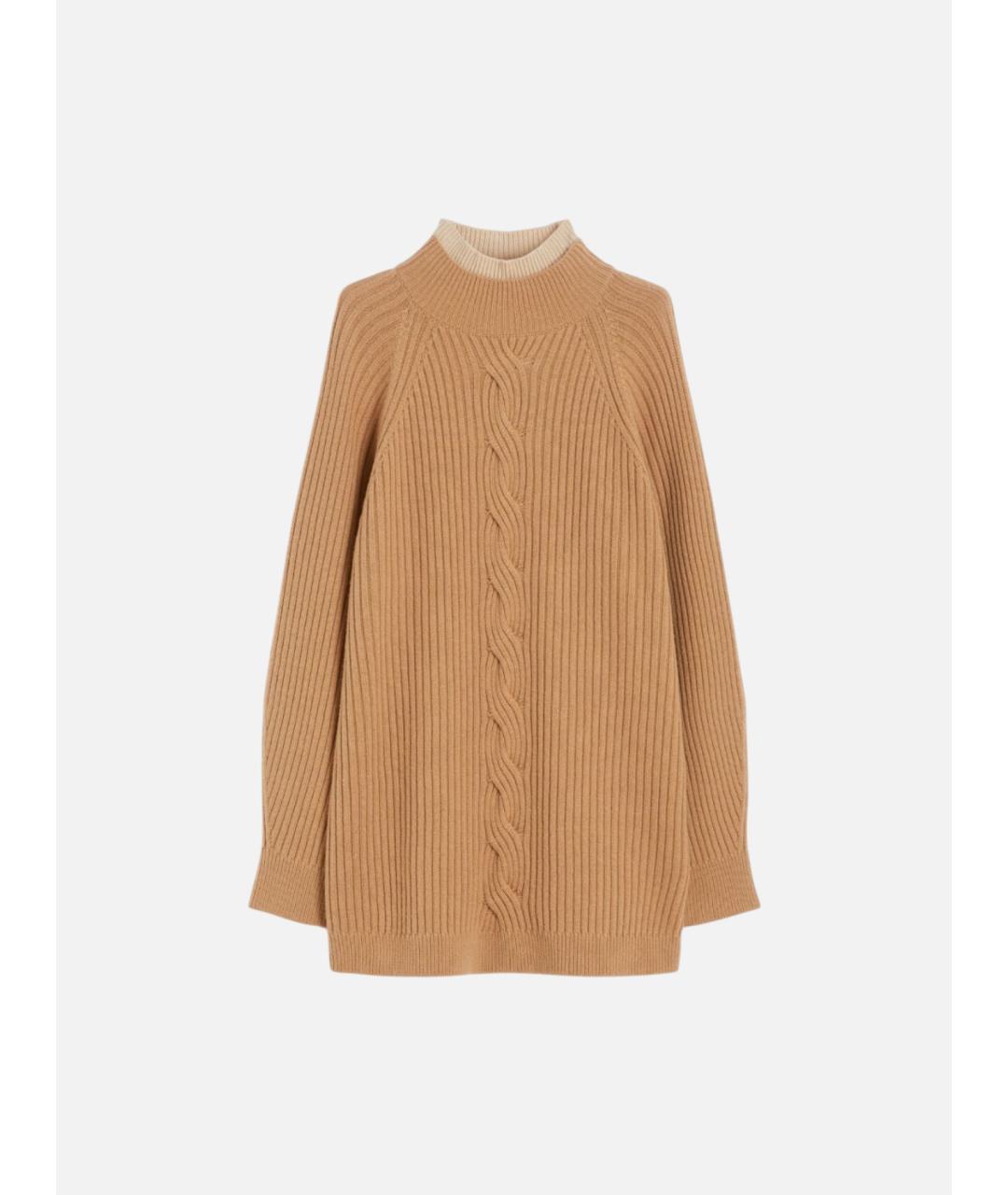 MAX MARA Коричневый шерстяной джемпер / свитер, фото 6