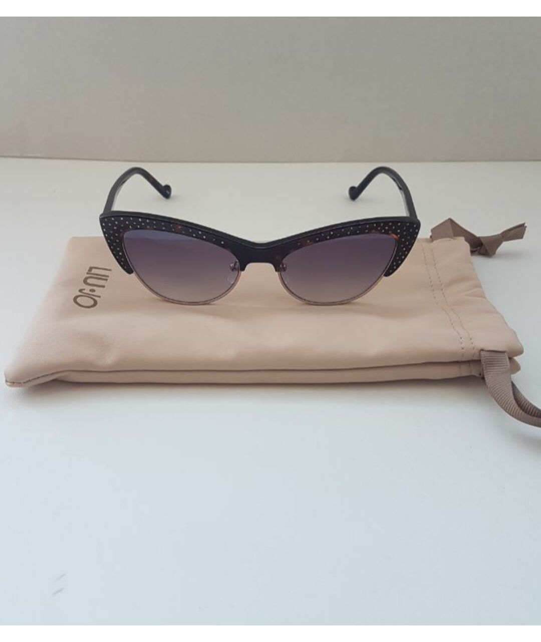 LIU JO Черные пластиковые солнцезащитные очки, фото 5