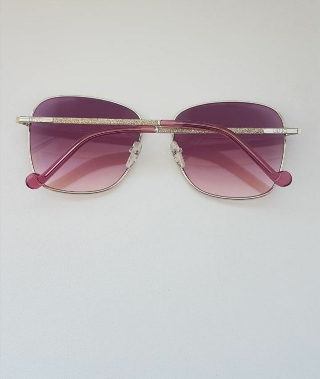 LIU JO Розовые металлические солнцезащитные очки, фото 5