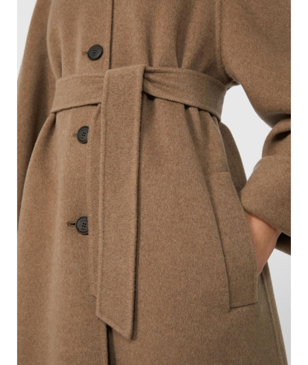 MAX MARA Бежевое кашемировое пальто, фото 5