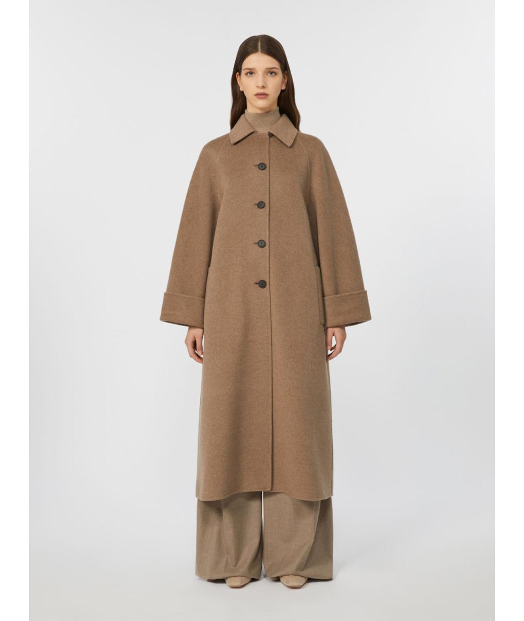 MAX MARA Бежевое кашемировое пальто, фото 2