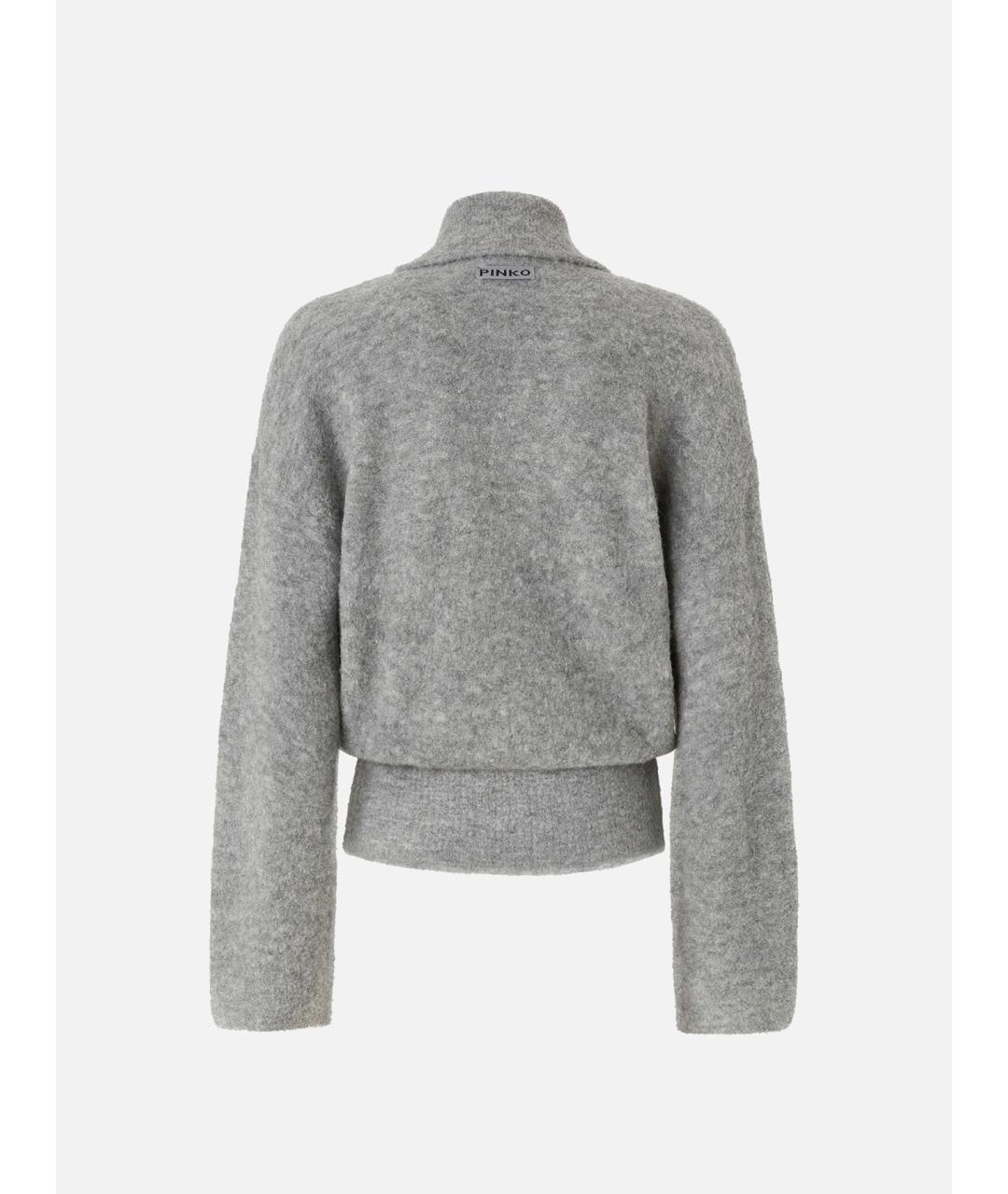 PINKO Серая шерстяная куртка, фото 5