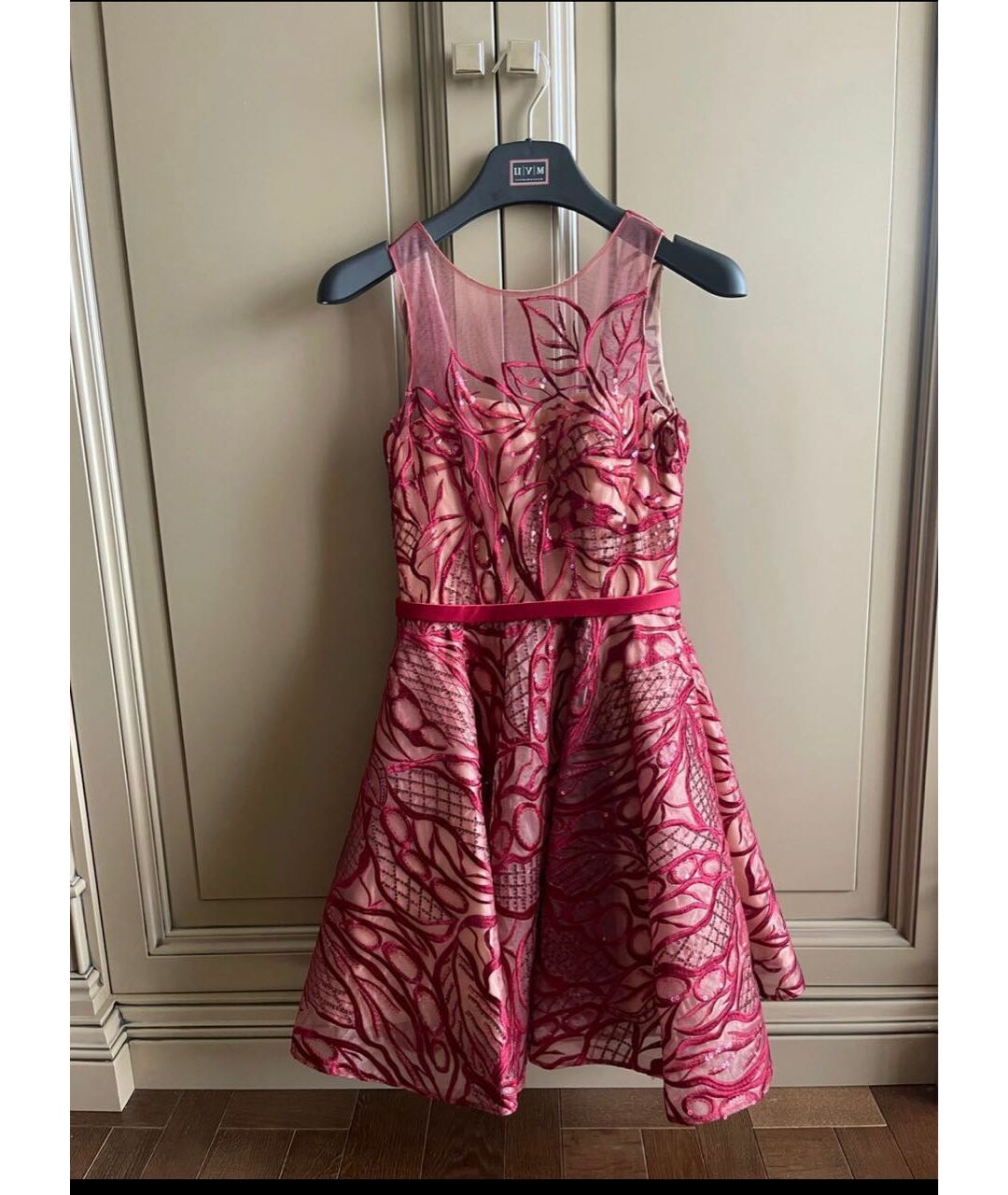 BASIX Розовое коктейльное платье, фото 2