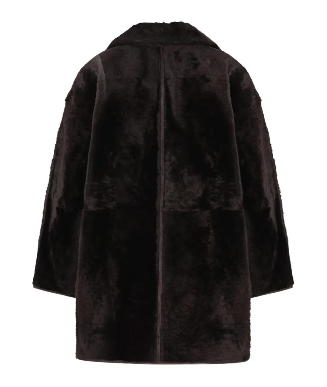 MAX MARA Коричневая меховая дубленка, фото 6
