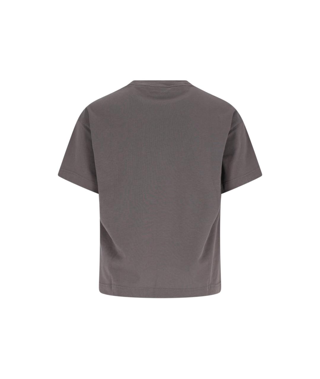 PALM ANGELS Серая хлопковая футболка, фото 2