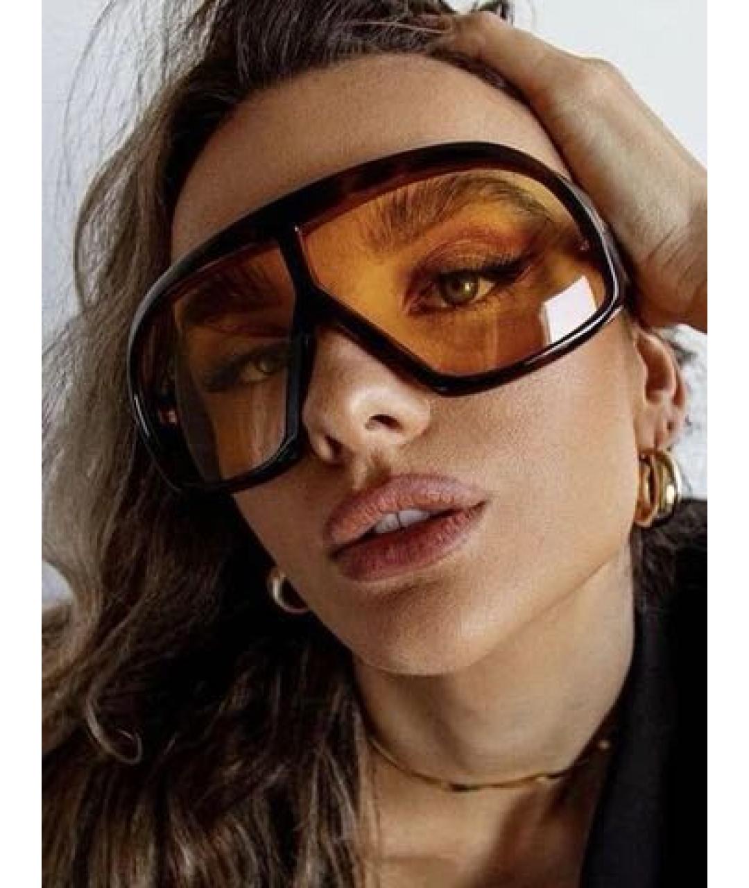 TOM FORD Коричневые пластиковые солнцезащитные очки, фото 2