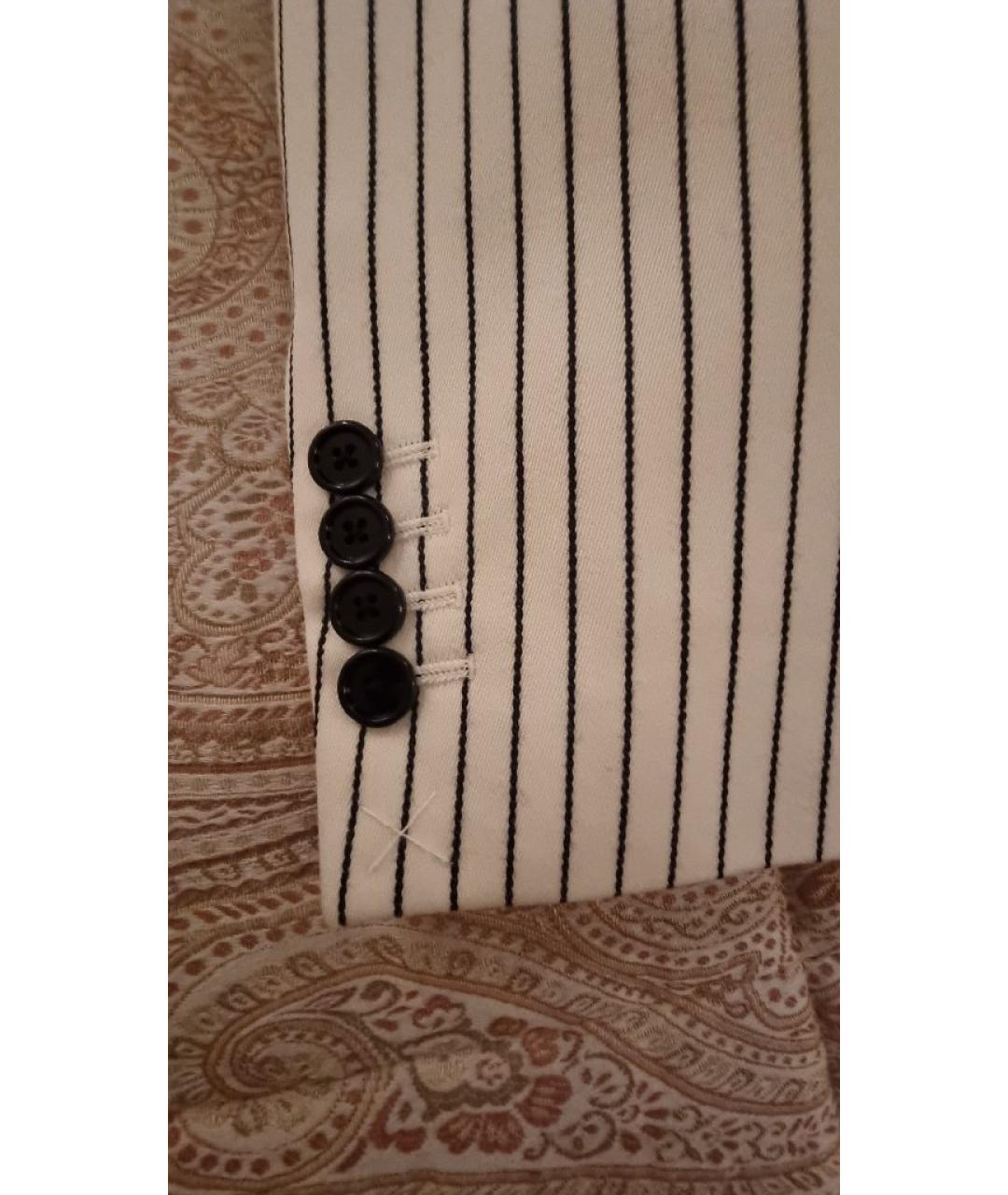 CELINE Белый шерстяной жакет/пиджак, фото 9