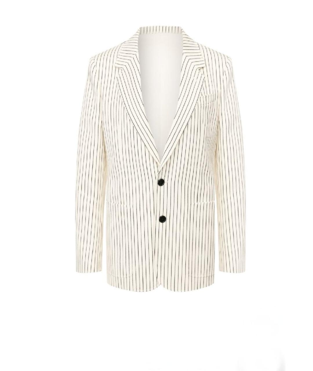 CELINE Белый шерстяной жакет/пиджак, фото 1