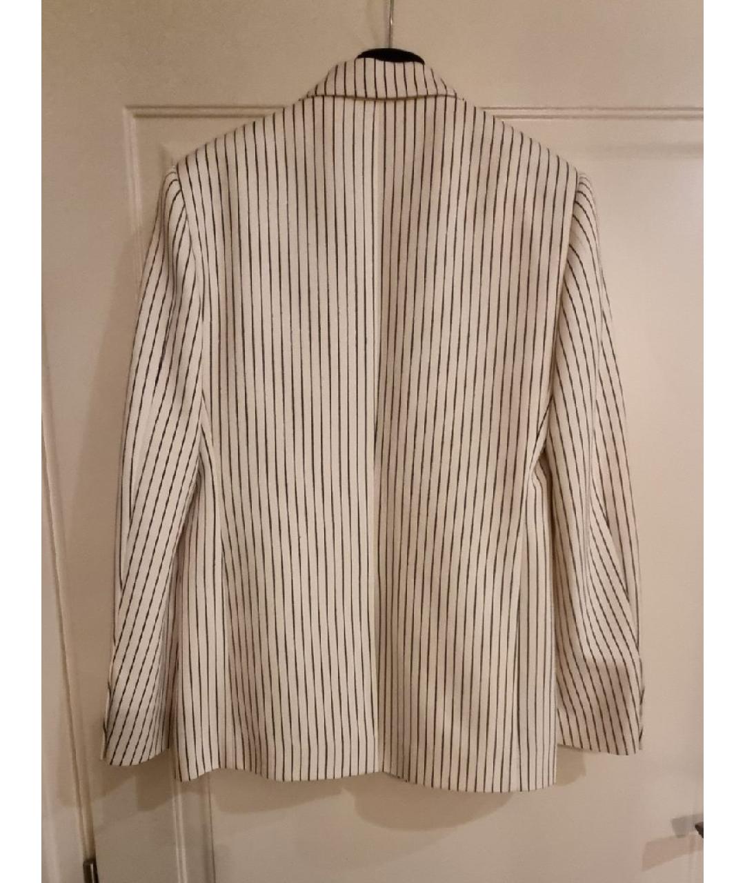 CELINE Белый шерстяной жакет/пиджак, фото 2