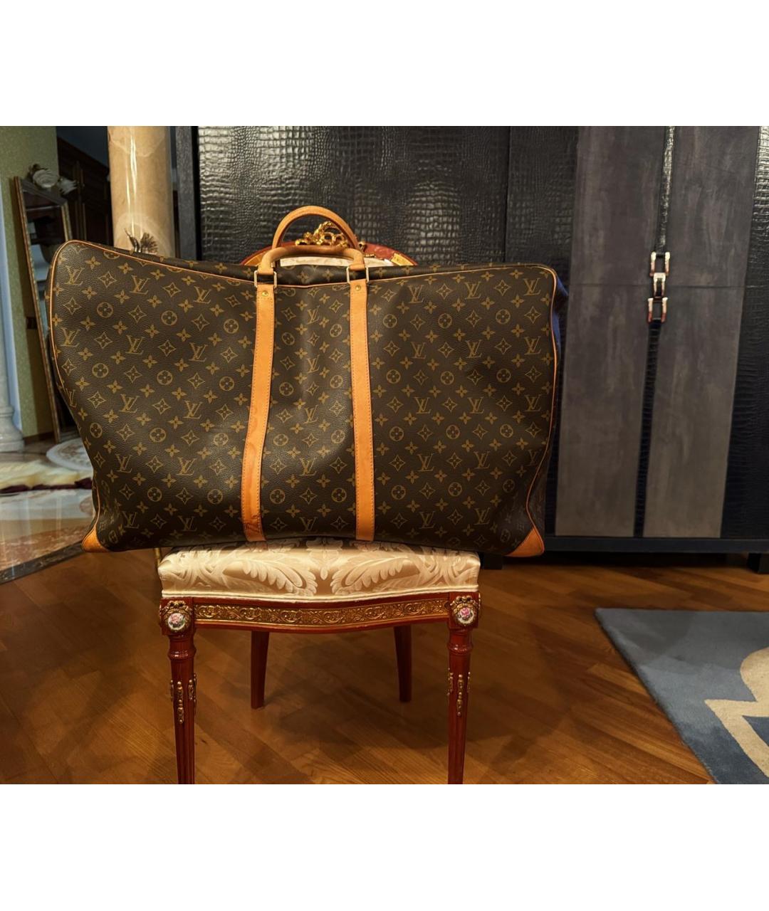 LOUIS VUITTON Коричневый чемодан, фото 5