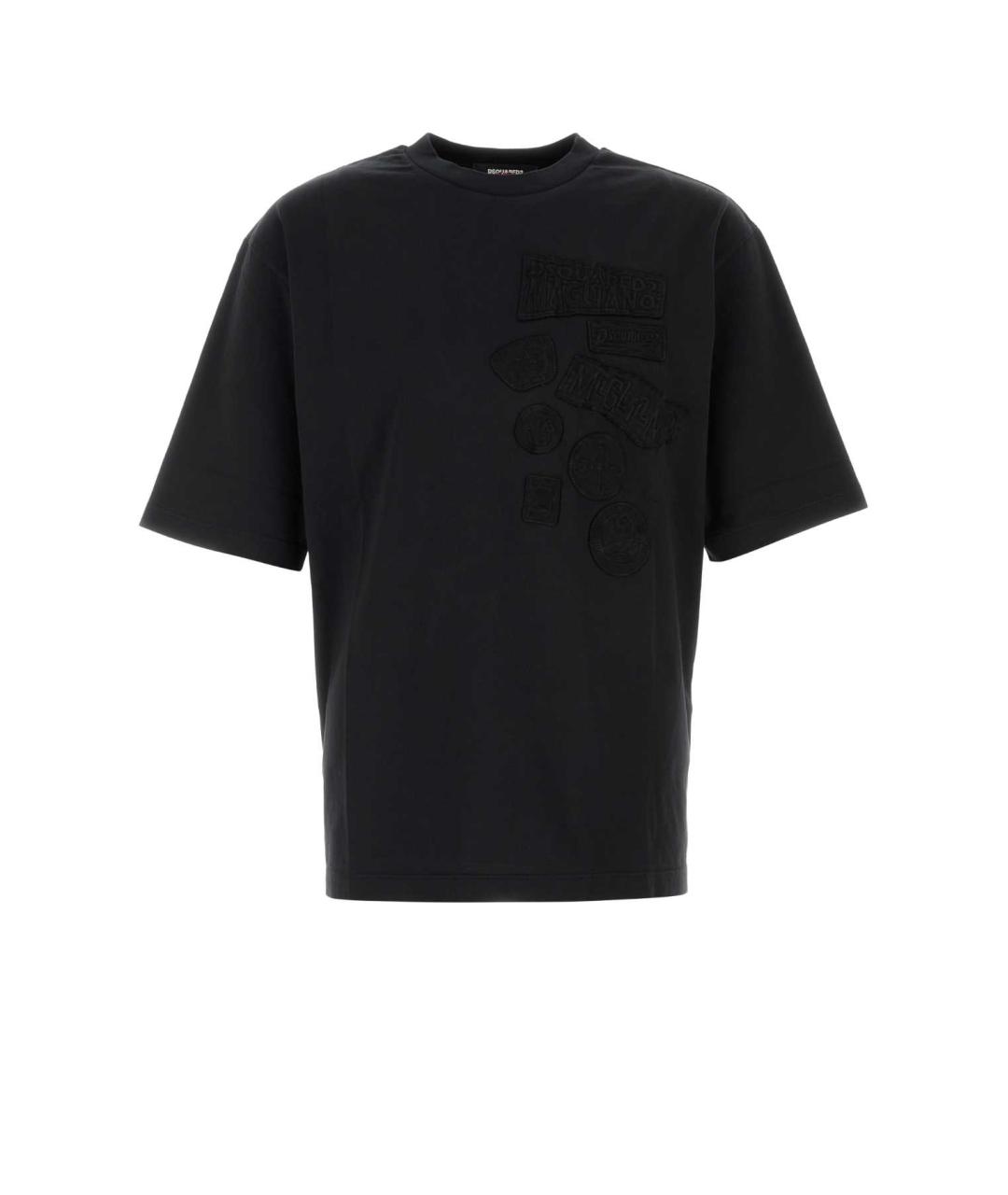 DSQUARED2 Черная хлопковая футболка, фото 1